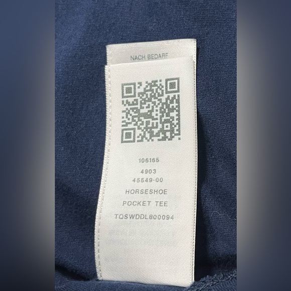 True Religion Horseshoe Pocket T Shirt Navy Blue US Size Large - Picture 3 of 6